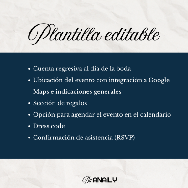 Plantilla - Luis y Diana