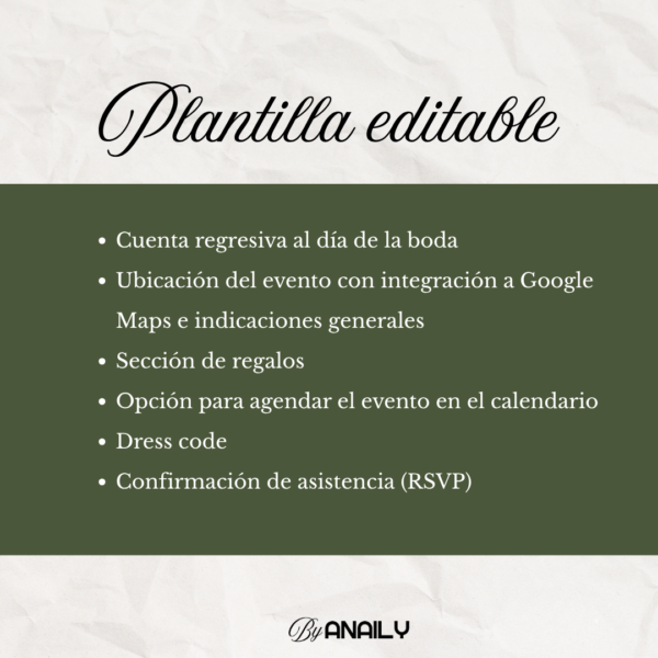 Plantilla - Oscar y Rocio