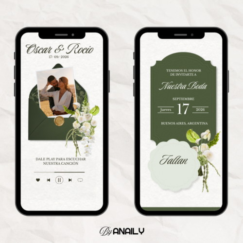 Invitación Esencial - Oscar y Rocio