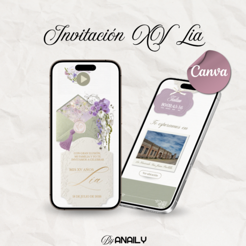 Invitación Esencial - XV Lía