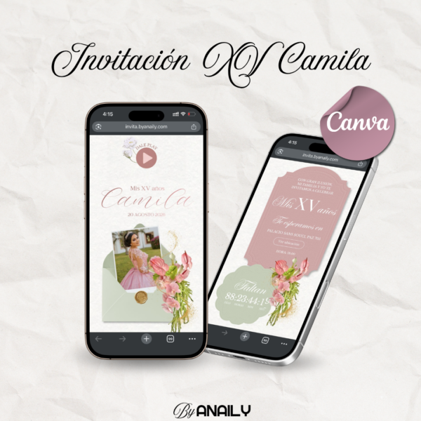 Plantilla - XV camila